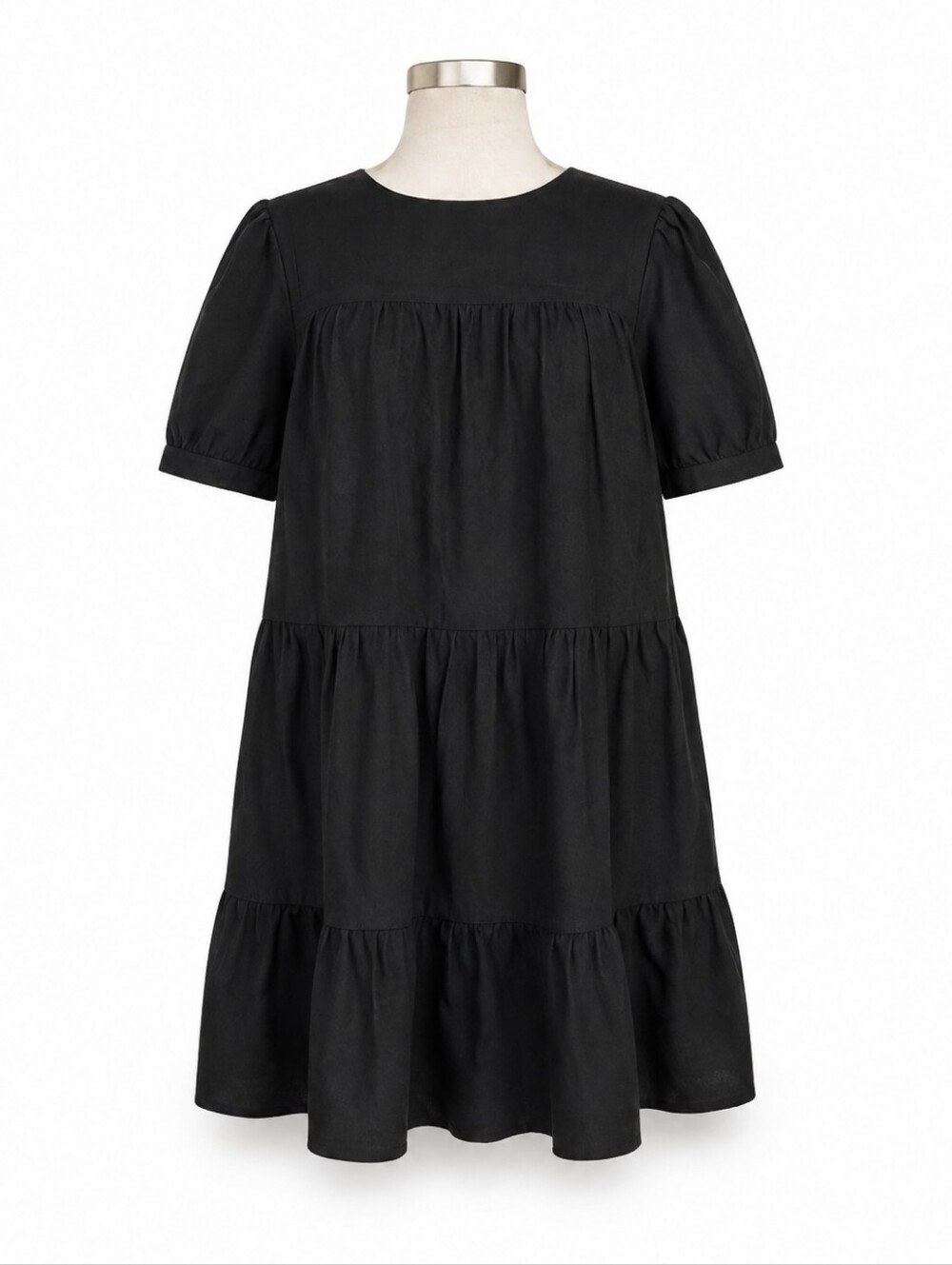 TUCKERNUCK Pomander Place Quinn Tiered Dress Women Size XS Black Lined